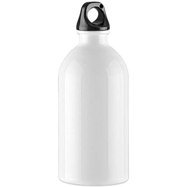 "MIG" Aluflasche 500 ml nach RAL Farbsystem mit Schraubverschluss RAL-weiß | Digitaldruck