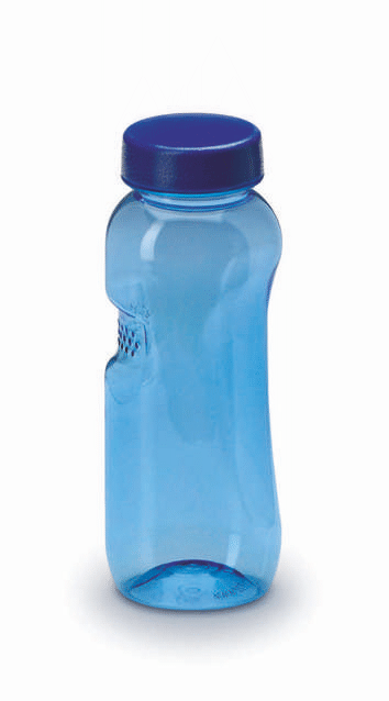 Ergonomie Trinkflasche 500 ml mit Gewindedeckel Unbedruckt