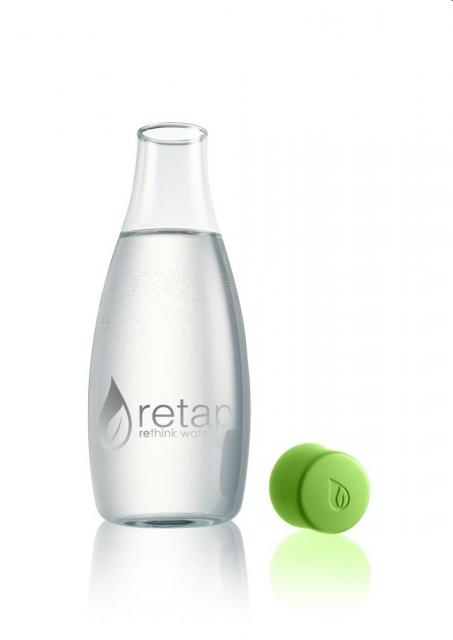 Glasflasche "Retap 500 ml bright green | Digitaldruck