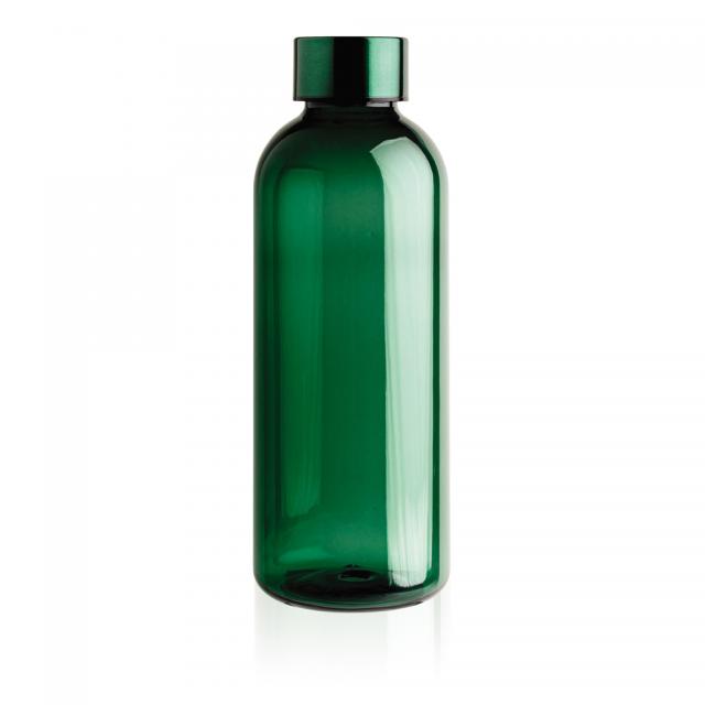 Auslaufsichere Trinkflasche mit Metalldeckel grün | Unbedruckt