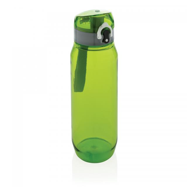 Tritan Flasche XL 800ml grün, grau | Siebdruck, 1-farbig