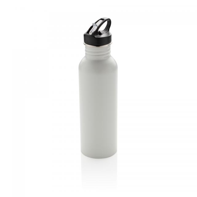 Deluxe Sportflasche aus Edelstahl off white | Digitaldruck